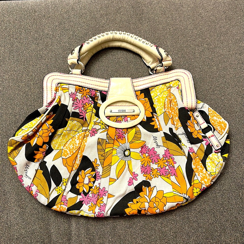 Guess Retro Flower Oversized Handbag